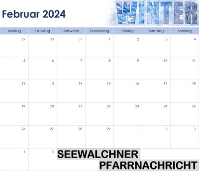 Pfarrnachricht Februar 2025