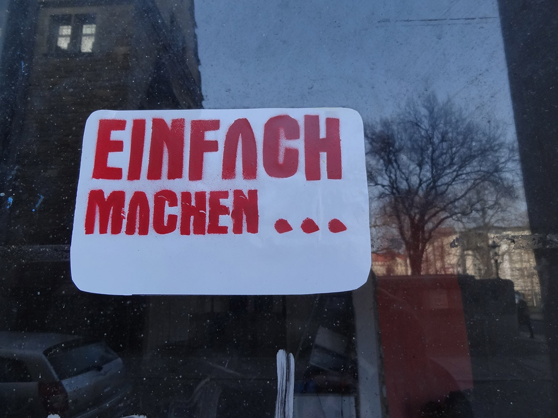 einfach machen