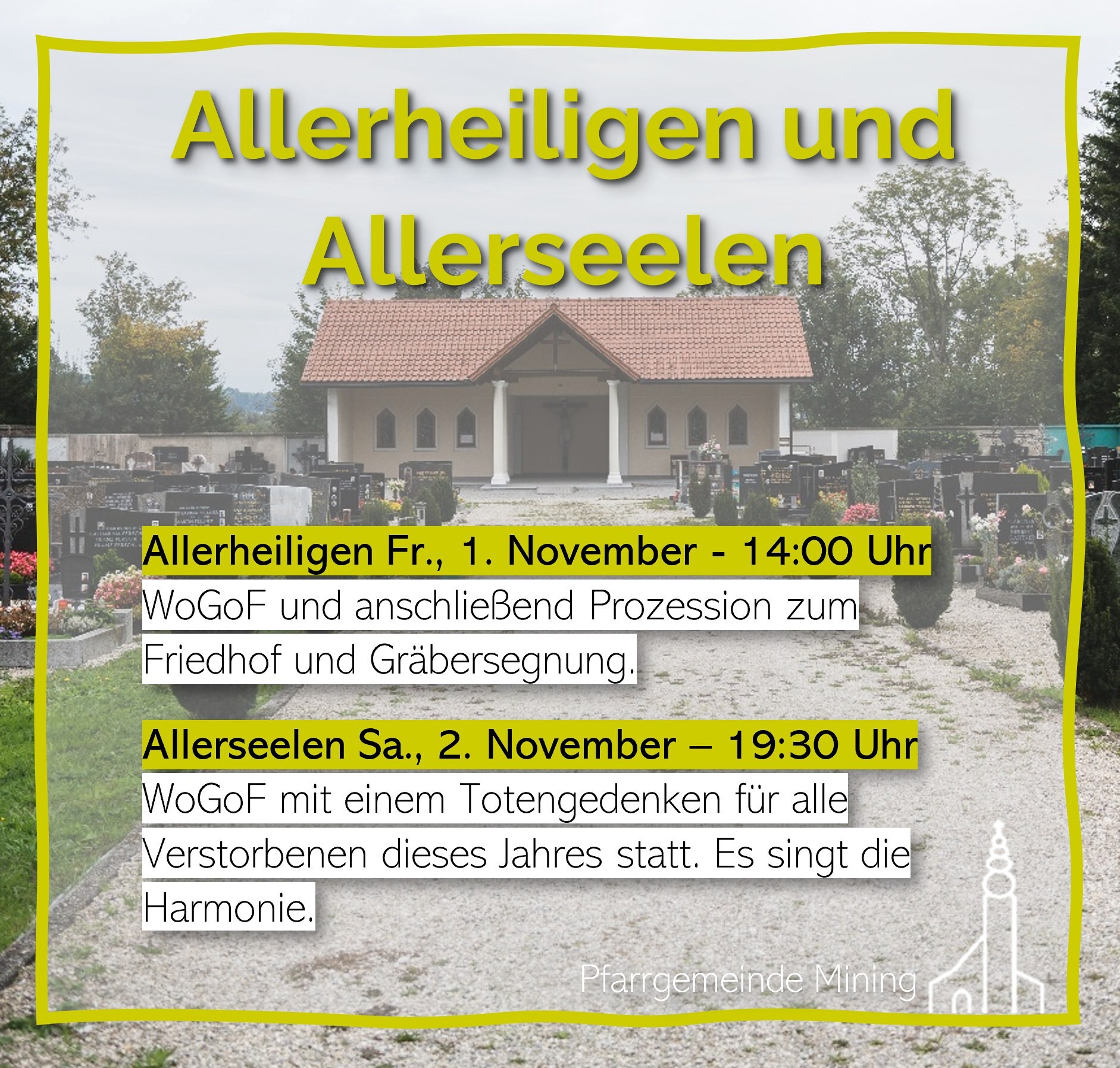 Allerheiligen und Allerseelen