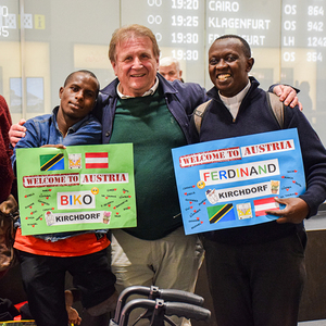 Ankunft Biko Flughafen Wien