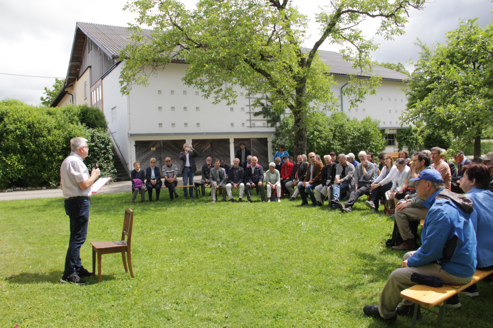 Josef Wallner beim Vortrag