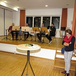 Vernissage mit Aquarellmalbildern