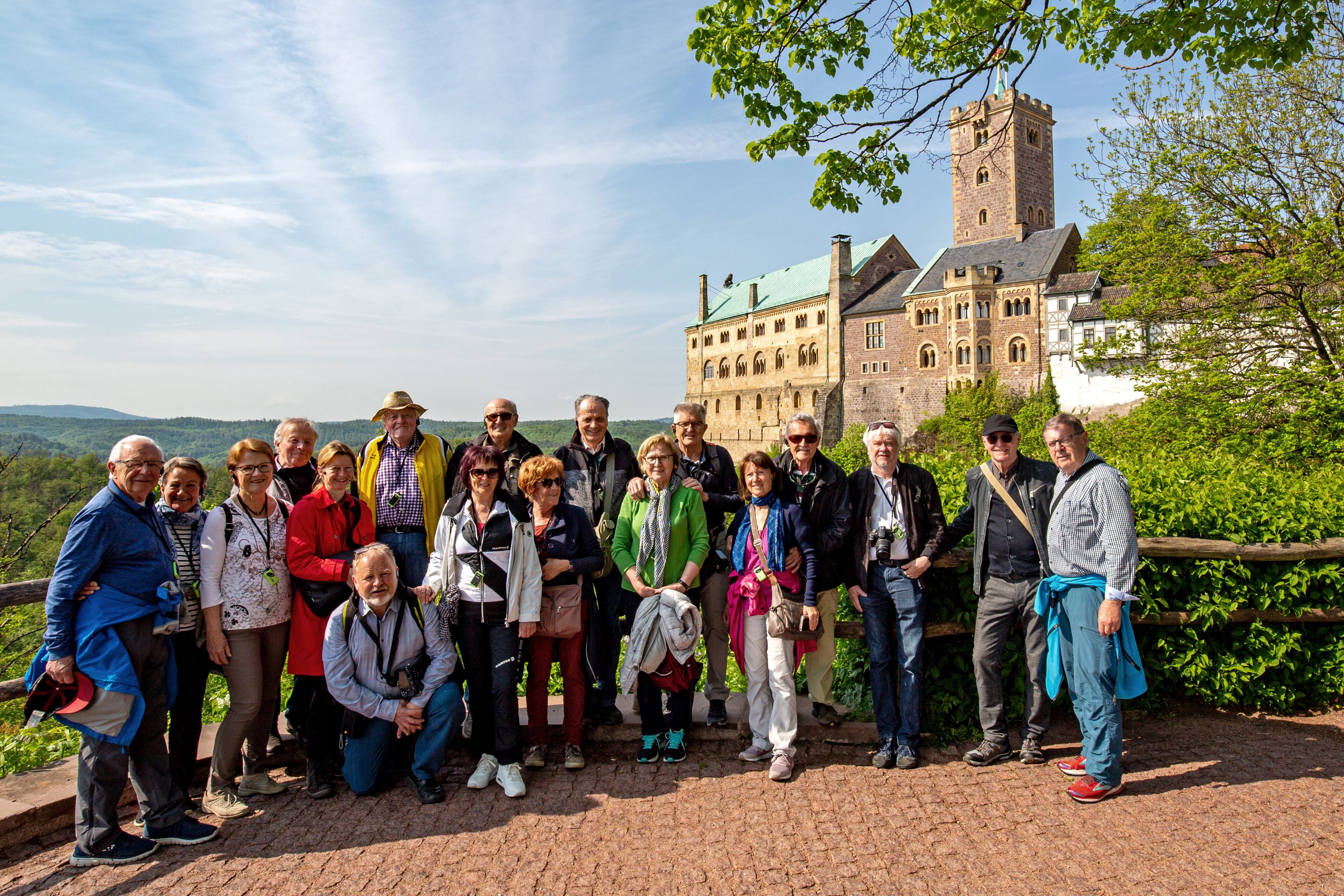 Gruppenbild auf der Wartburg in Eisenach