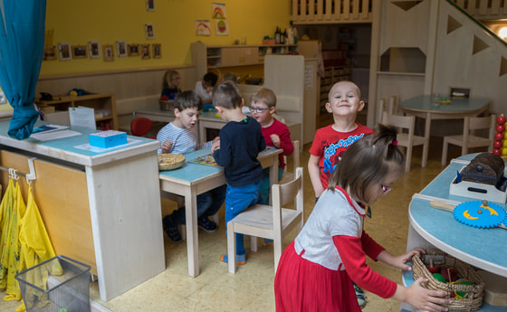 Rote Gruppe im Pfarrcaritaskindergarten Riedau