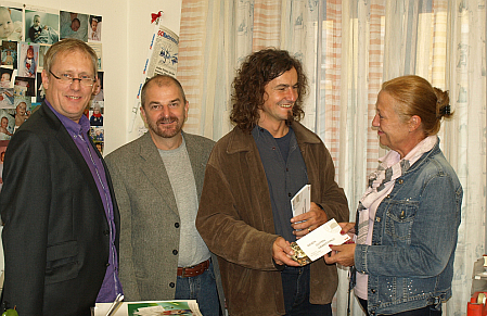 Klaus Buttiner (OÖN), H. Mittermayr, R. Granegger, Helga Huber (OÖN). © mensch & arbeit