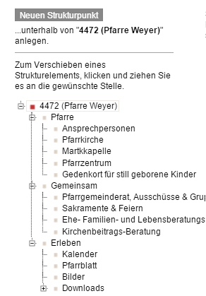 neuer Strukturpunkt