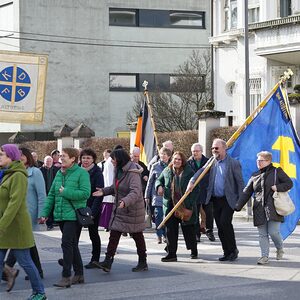 Wallfahrer aus Altötting in Mondsee