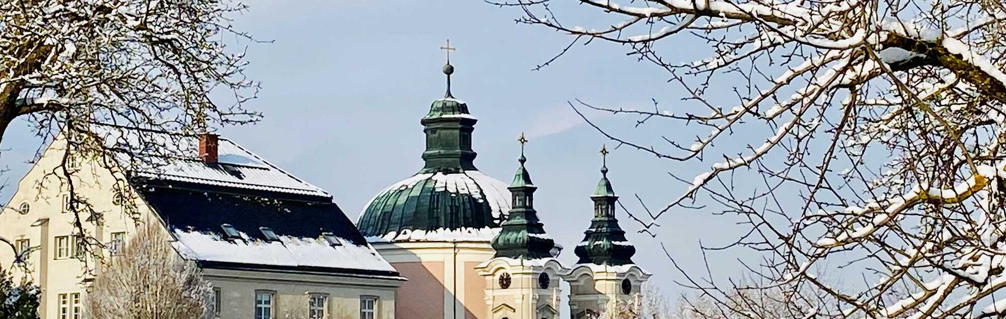 Kirche Christkindl im Winter