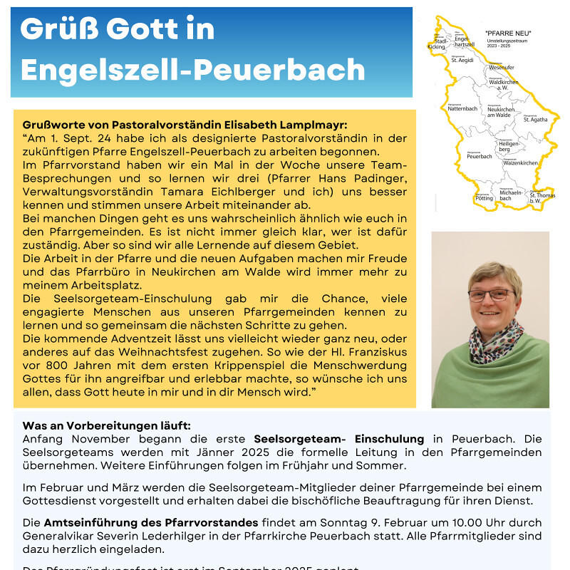 Pfarrnews Engelszell-Peuerbach - Advent 2024