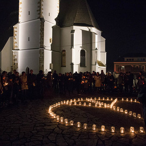 Lichtermeer für den Frieden