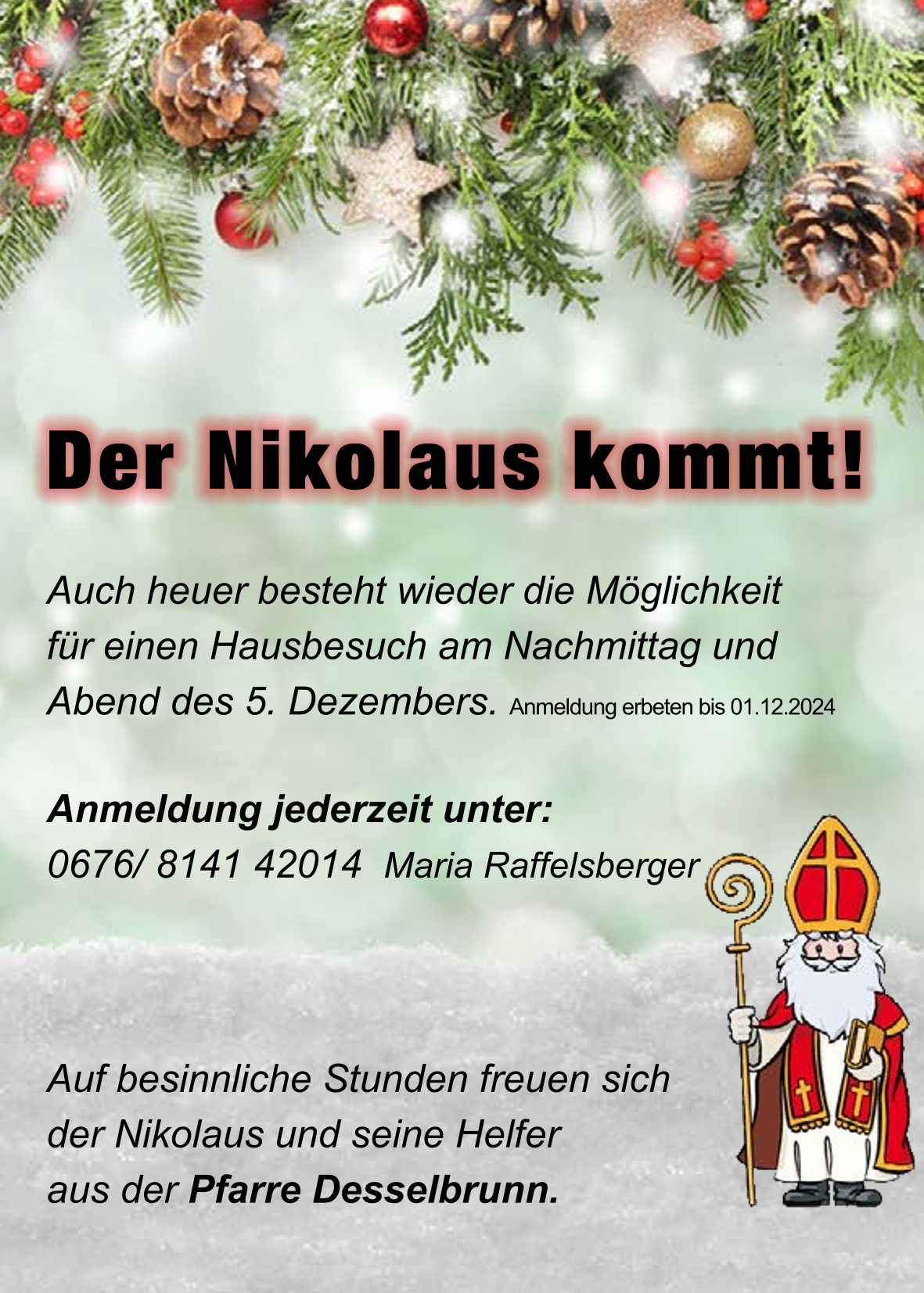 der Nikolaus kommt 2024