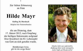 Hilde Mayr