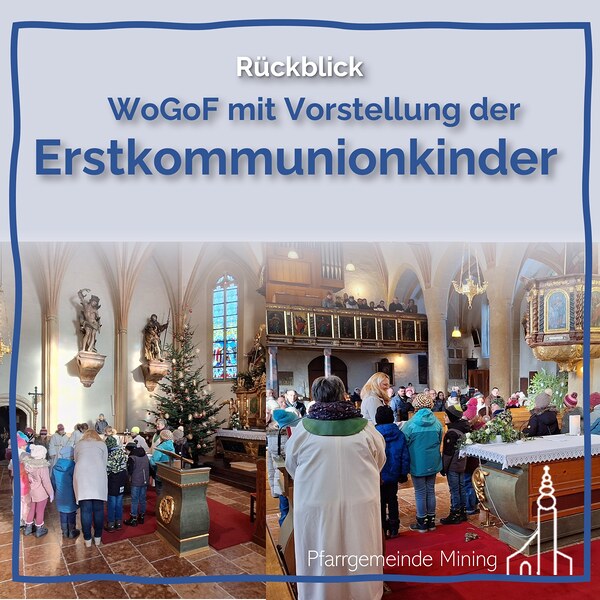 Erstkommunionkinder stellen sich im Gottesdienst vor