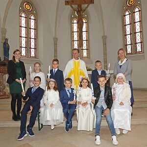 Erstkommunion für die hörschinger Erstkommunionkinder in der Pfarrkirche Marchtrenk