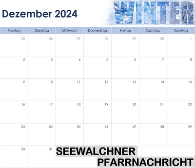 Pfarrnachricht Dezember 2024