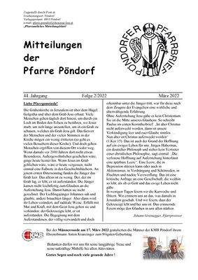 Pfarrblatt 2022 Ausgabe 2