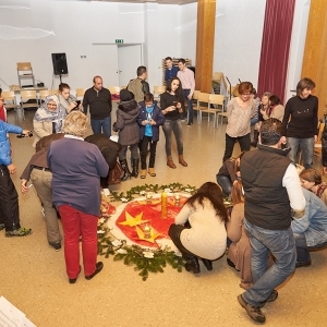 Weihnachten mit Asylwerbern   