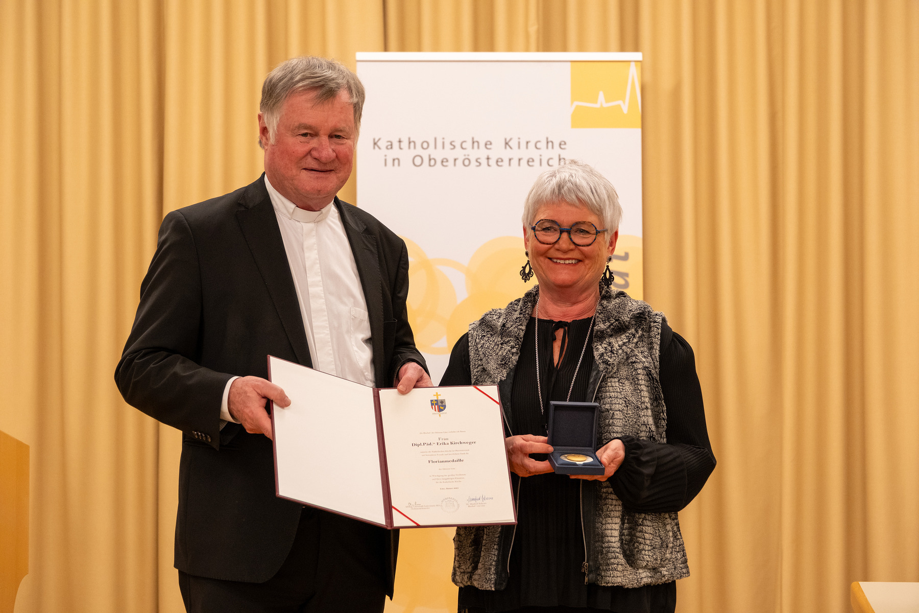 Erika Kirchweger aus Linz erhielt die Florianmedaille.