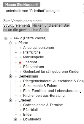 neuer Strukturpunkt