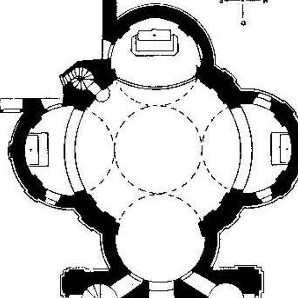 Outline plan of the church