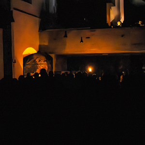 Die Feier der Osternacht in der Pfarre Kirchdorf/Krems.