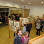 Vernissage mit Aquarellmalbildern