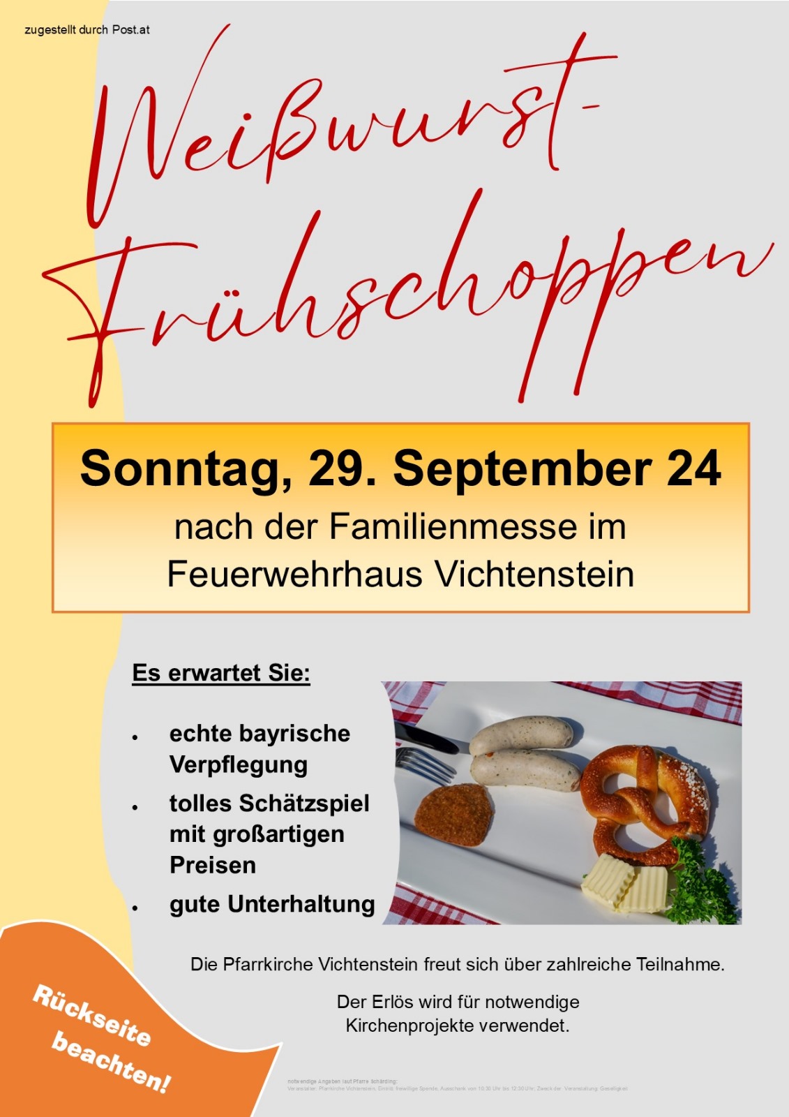 Einladung Weißwurstfrühschoppen