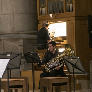 Domorganist Wolfgang Kreuzhuber und Tubist Ulrich Feichtner