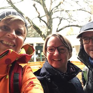 Karin Freudenthaler (KBW-Treffpunkt Bildung), Michaela Stauder (Organisatorin; Referentin imKBW-Treffpunkt Bildung), Christian Pichler, Leiter Katholisches Bildungswerk OÖ