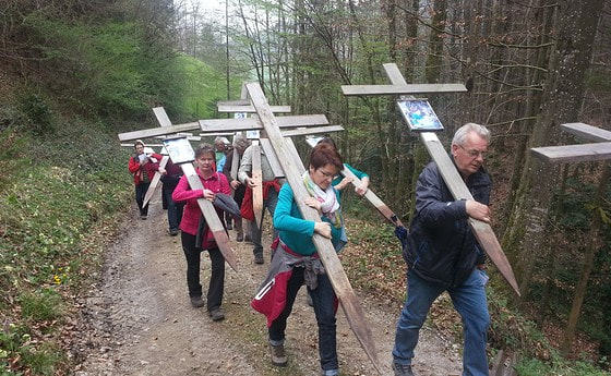 Stern-Kreuzweg auf den Heiligenstein der Pfarren Gaflenz und Weyer