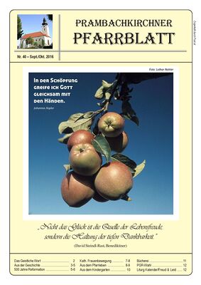 Pfarrblatt Sep./Okt. 2016