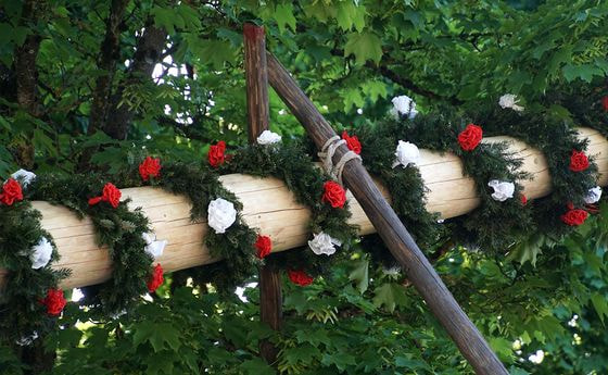 1. Maibaum in der Pfarre Maria Puchheim