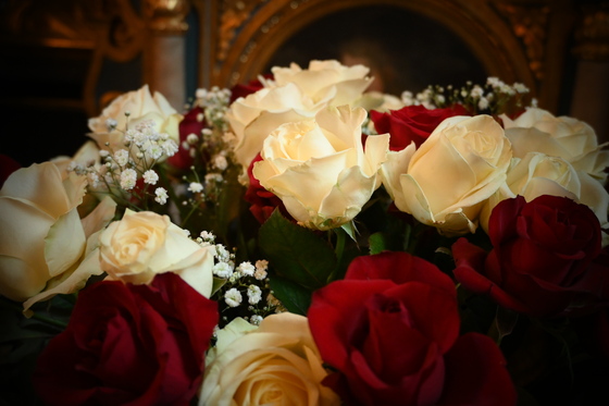 Blumenschmuck bei Barbarafeier