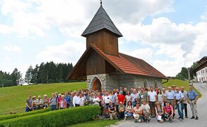 Start der Wanderung bei der „Nadelbach“-Kapelle in Weitersfelden.