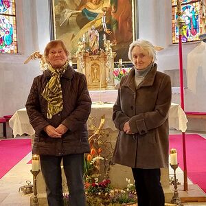 Dank an Gottesdienstleiterinnen Anni Fuchshuber und Anni Reumayr