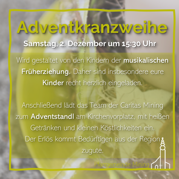 Adventkranzweihe