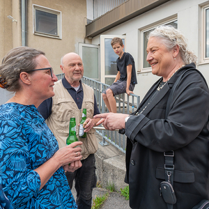 Abschiedsritual im Pfarrheim, Schlüsselübergabe