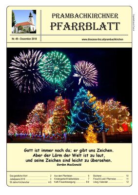 Pfarrblatt Dezember 2018