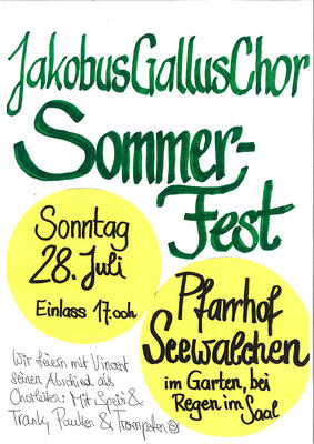 Sommerfest - JakobusGallusChor 28.7.24