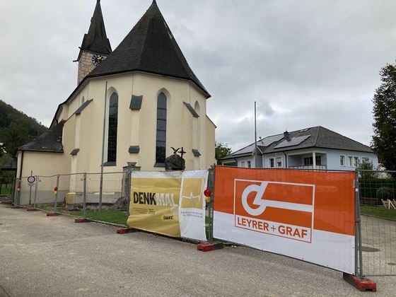 Außensanierung der Pfarrkirche Pinsdorf