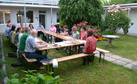 PGR-Sitzung im Atrium                       