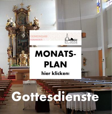 Monatsplan der Gottesdienste