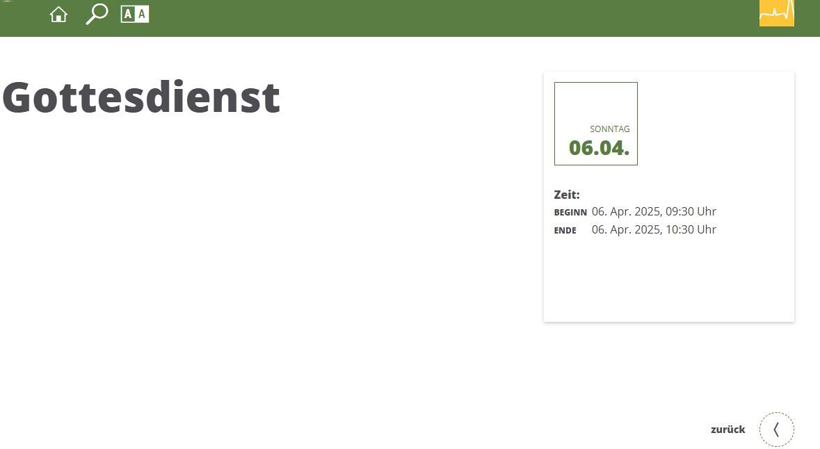 Standort Beispiel Detailansicht / @ FB Kommunikation