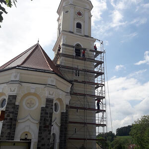 Impressionen von der Kirchturmsanierung