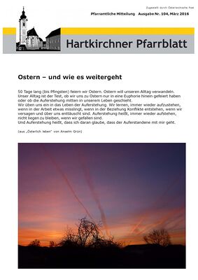 Pfarrblatt März 2016