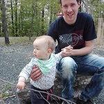 Vater David mit Sohn Lukas