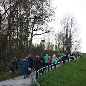 St. Quirinus geht den Kreuzweg auf den Pöstlingberg