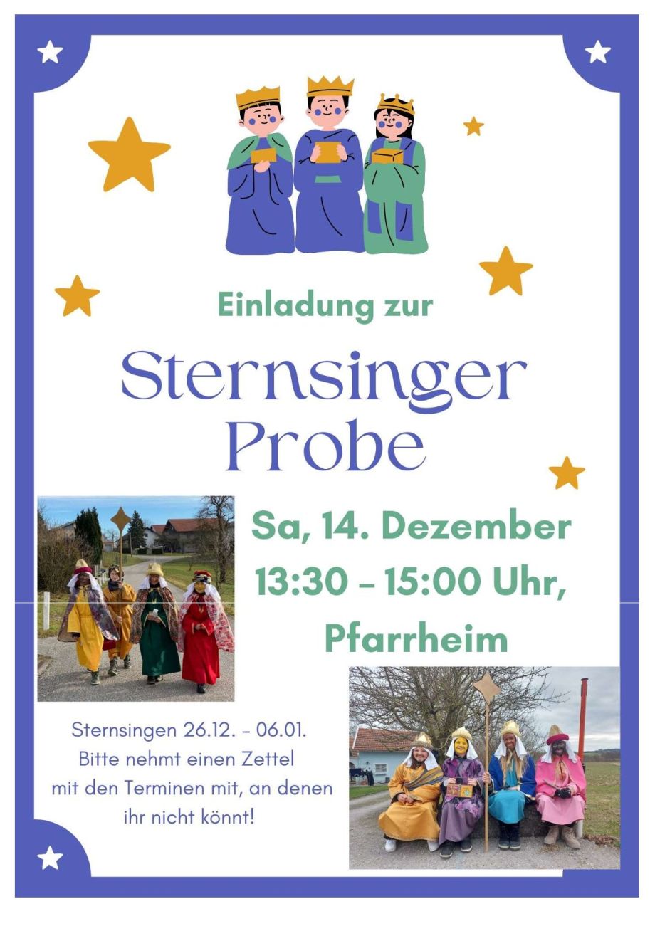 Sternsingerprobe