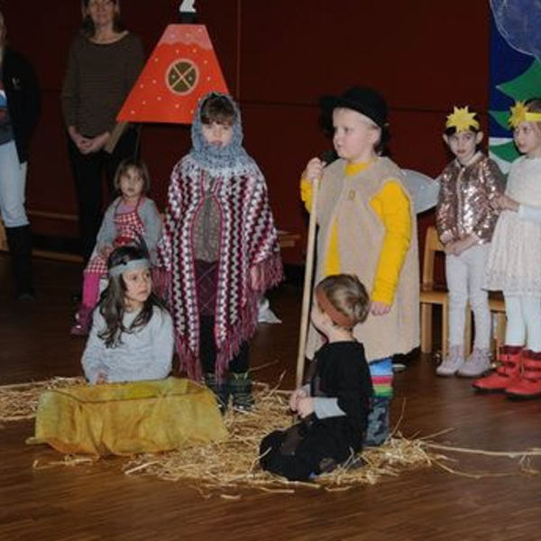 Kindergarten feiert Weihnachten