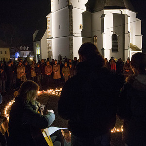 Lichtermeer für den Frieden